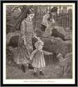 Child with Parents and Sheep