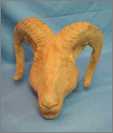 Clay Bust of a Ram Fine Art