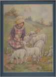Girl with Bottle Baby Sheep