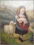 Girl with Ewe and Lamb