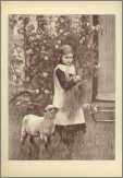 Girl with Kitten and Lamb