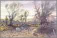 Joseph Farquharson Sheep Grazing Canvas