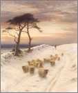 Joseph Farquharson Sheep in the Snow