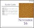 Nov 16 Eylet Cable Knit