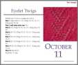 Oct 11 Eylet Lace Knit