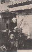 Old Dutch Pc Woman Spinning Flax