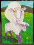 Original Sheep Lamb Fun Art Painting
