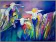 Original Watercolor Painting Sheep of Sardinia