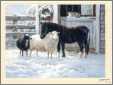 Pony with Ewe and Lamb and Cat