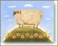 Second Place Sheep with Rubeckia