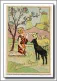 Sheep Fantasy Bells Easter Card