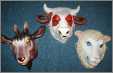 Sheep Goat Cow Masks