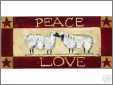 Sheep Peace Love Sign
