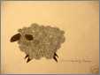 Sheep Pen and Ink Drawing