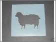 Sheep Stencil 2