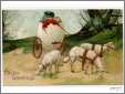 Sheep with Egg Cart