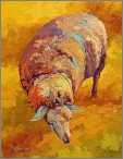 Sheepish Spirit Art Painting Original Oil Western Country Sheep