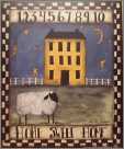 Sheep Moonlight Night Primative