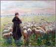 Shepherd and Sheep Impression