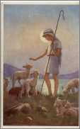 Shepherd Boy with Lambs