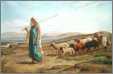 Shepherdess with Tunis