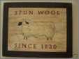 Spun Wool Sheep Sign