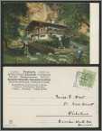 Swiss 1905 Postcard Shepherd Dog and Sheep