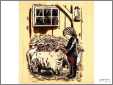 Tasha Tudor Girl with Sheep