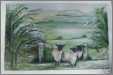 Water Colour Painting Sheep in Wales