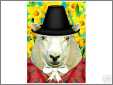 Welsh Ewe with Sunflowers