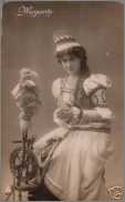 Woman Spinning Flax in Costume