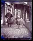 Young Girl with Pet Sheep